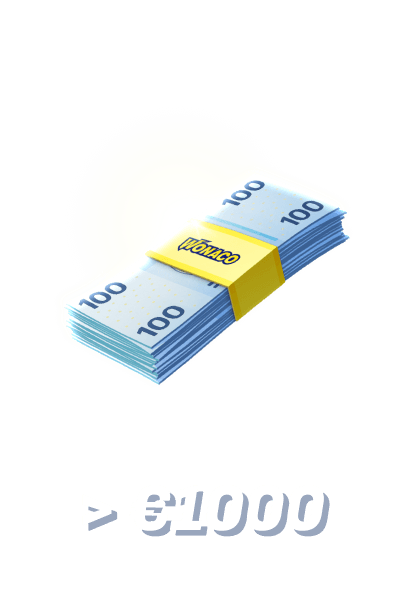 Realiza depósitos por más de 1000 €