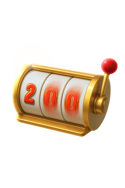Platziere 200 Spins in einer Spielsitzung