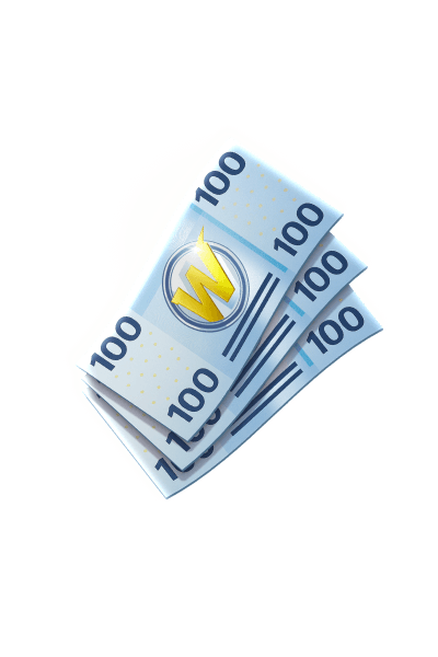 Mache eine Einzahlung von 300 €